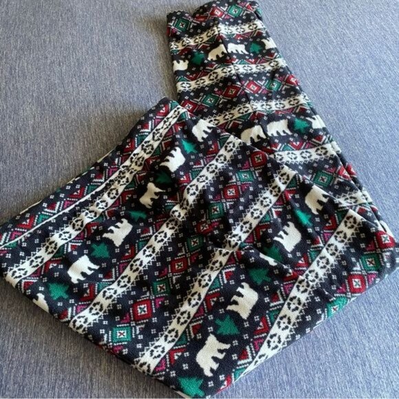 Old Navy Polar Bear Patterned Fleece Pajama Pants - Picture 1 of 4